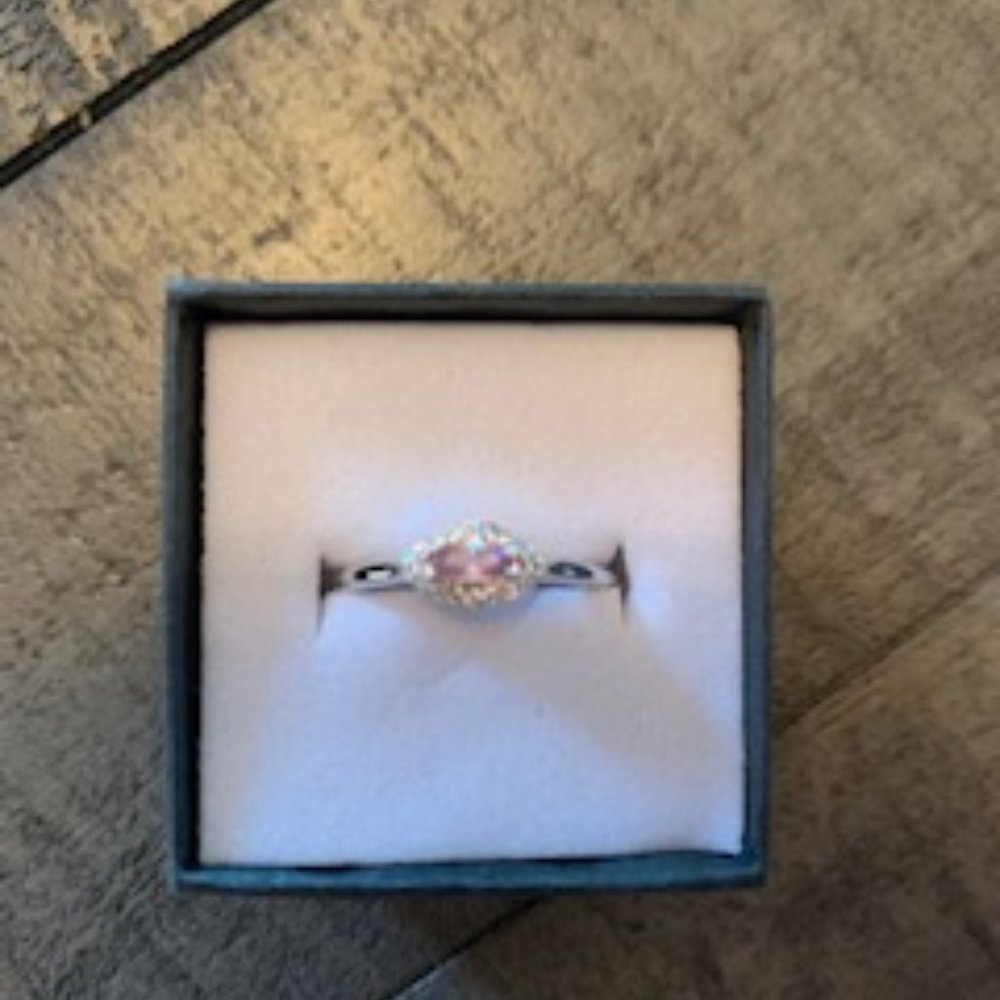Bomb Party Ring Smoked Topaz Cubic Zirconia Size 10 Brand New in Box